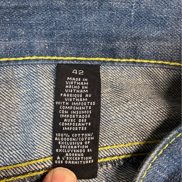 RSRV Denim Jeans with Yellow Stitching Men’s 42x36 - Picture 6 of 6